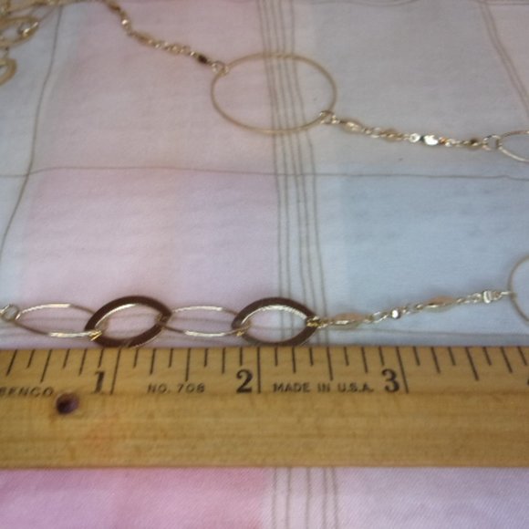 Lane Bryant Gold Tone Fancy Chain Necklace - Picture 4 of 5